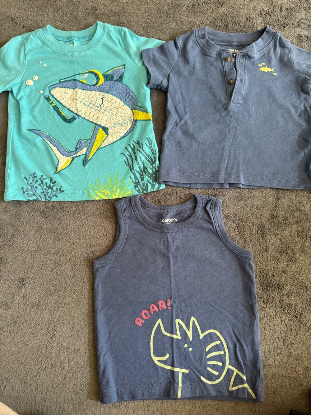Carter's boys Tee + Tank bundle size 12 months